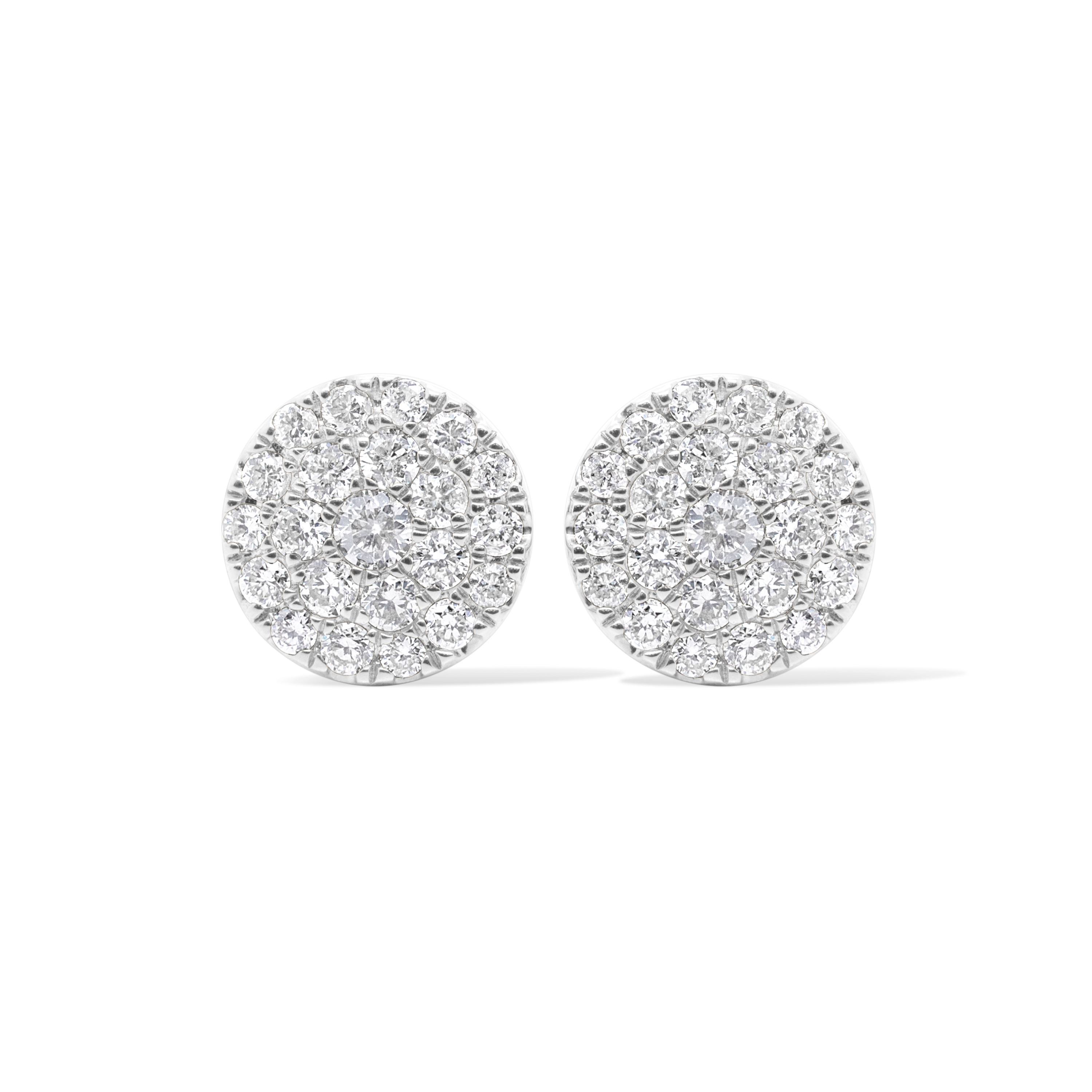 Diamond Earrings 1.05 ct. 10K White Gold